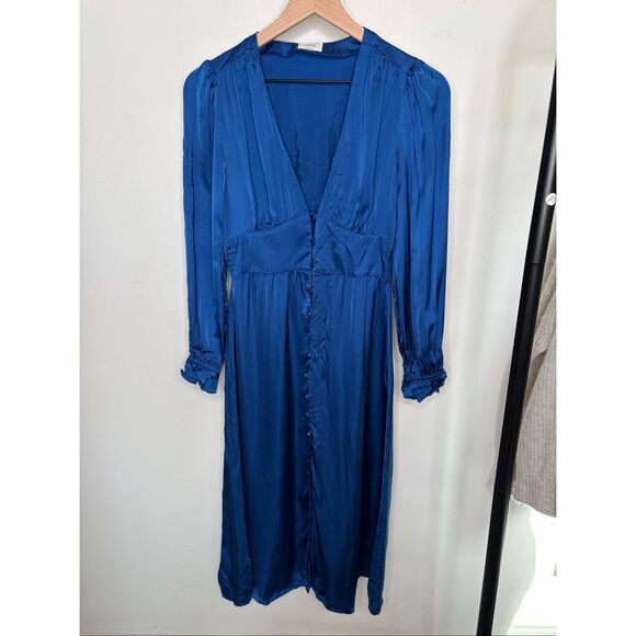 Aritzia Wilfred Satin Midi Dress - Picture 3 of 7